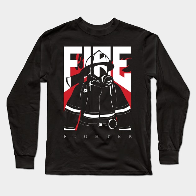 Fire Set No. 1 - Firefighter Long Sleeve T-Shirt by The Fire Place